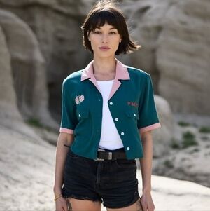 P&Co Cropped Turf Valley Bowling Shirt 12